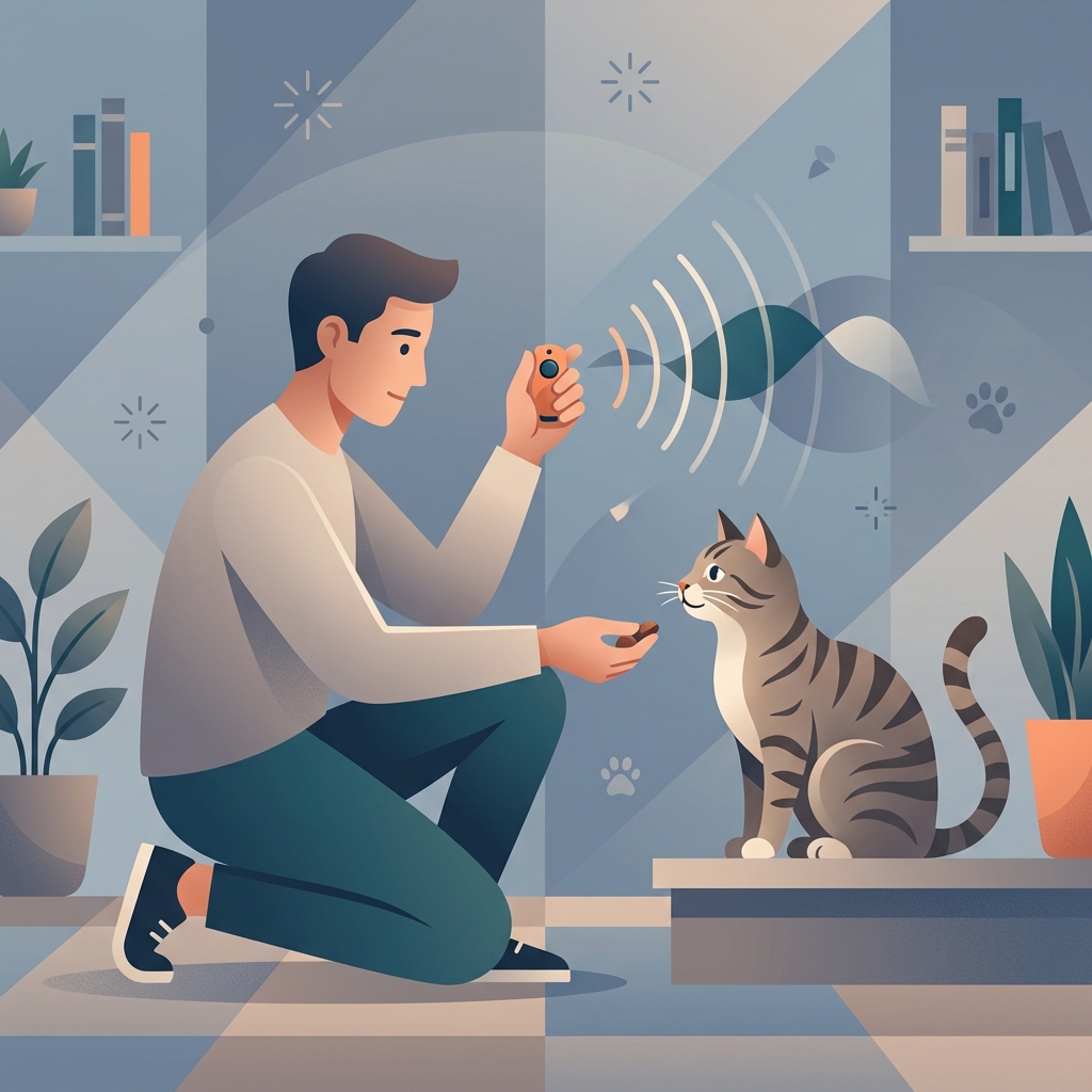 고양이 클리커 훈련 완벽 가이드: 과학적 보상훈련으로 반려묘 행동 교정하기